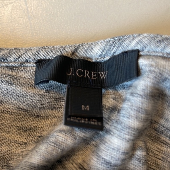 J. Crew Heather Stone Grey Belted Cross back 100 CottonTop. D/650/A1293 - Picture 5 of 6